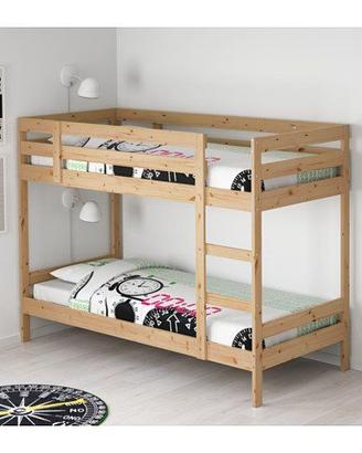 letto a castello IKEA MYDAL con materassi
