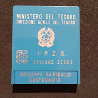 Moneta 500lire FdC Centenario G.Garibaldi 1982