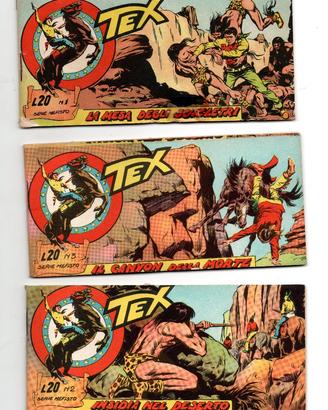 TEX STRISCIA MEFISTO E RACCOLTINA SERIE ROSSA