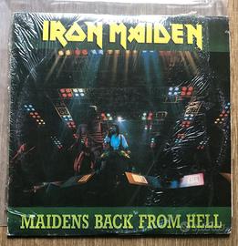 IRON MAIDEN 2 LP LIVE IN MILANO 1986 MAIDENS BACK