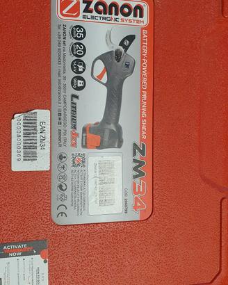 forbice batteria zanon 34