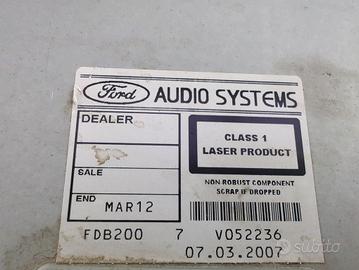6S61-18C815-AH AUTORADIO FORD TRANSIT CONNECT 1.8 