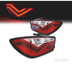 FANALI PER SEAT IBIZA 08-12 LIGHT BAR ROSSO CROMAT