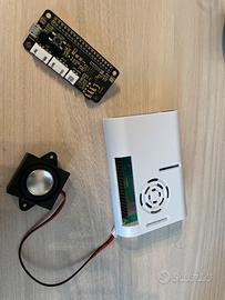 Raspberry Pi4 4gb + ReSpeak2-Mic e Mini Speaker