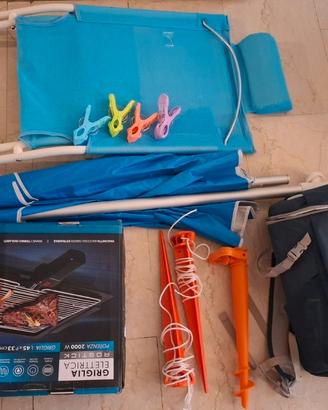 Lotto completo campeggio, mare e tempo libero