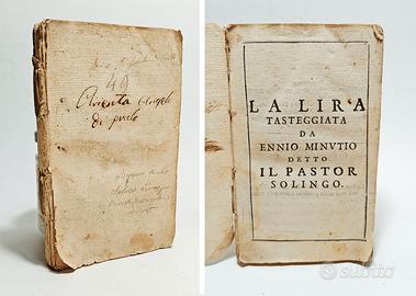 RIME SACRE estratte da La lira tasteggiata..  1656