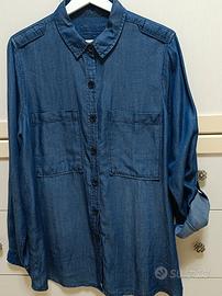Camicia jeans donna maniche lunghe