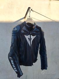 giubbotto moto pelle Dainese 