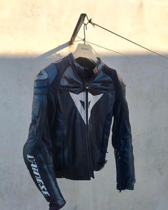 giubbotto moto pelle Dainese 