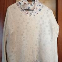 camicetta con maglioncino staccabile