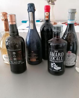 8 Bottiglie da collezione 