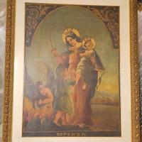 Quadro Dipinto Madonna con Bambino Gesù 
