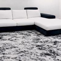 Divano Angolare LORY (Dondi Salotti) Nero / Bianco
