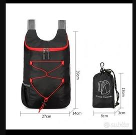 Zaino pieghevole ultraleggero più portafoglio