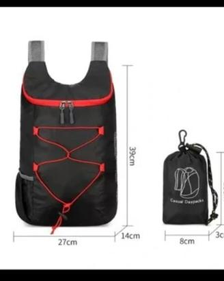 Zaino pieghevole ultraleggero più portafoglio