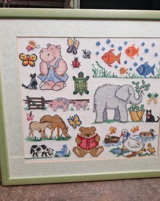 Quadro tessuto