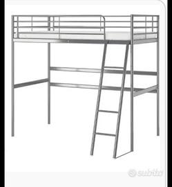 Struttura letto singolo a soppalco IKEA Tromsö