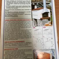 Forno a legna da giardino pronto all'uso completo