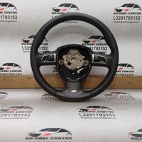 Volante sportivo multifunzione in pelle traforata