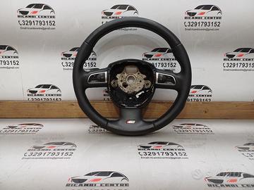 Volante sportivo multifunzione in pelle traforata