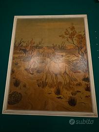 Quadro “Cavalli di Camargue” riproduzione certific