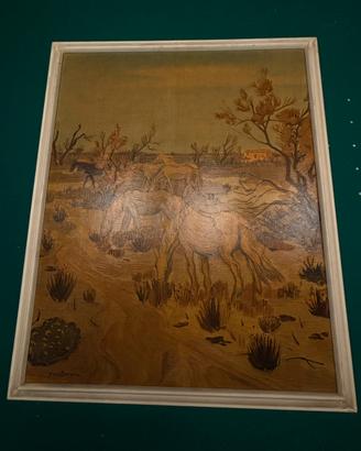 Quadro “Cavalli di Camargue” riproduzione certific