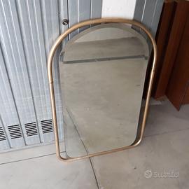 Specchio in ottone anni 70