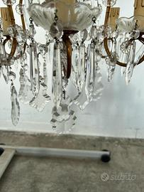 Lampadario a gocce sei luci