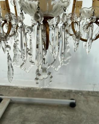 Lampadario a gocce sei luci