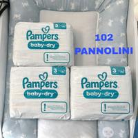Pampers Baby Dry taglia 3 - 102 pannolini nuovi