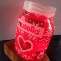 Lampada Nutella LED a batteria NATALIZIA 