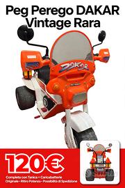 Moto elettrica Peg Perego Dakar vintage