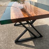 🌊 TAVOLO RIVER TABLE /Tavolo Pranzo/Scrivania/Noce