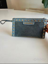 Michael Kors pochette blu denim
