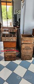 Cassette Di Birra In Legno Wuhrer - Moretti - Pejo