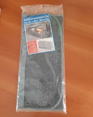 Borsa Bagagliaio Auto in Feltro Grigio NUOVO
