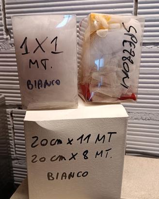 Lotto tulle bianco misure in foto