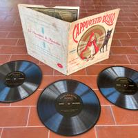 3 Dischi flessibili fiaba sonora Cappuccetto 1933