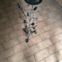 porta candele in ferro.