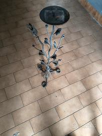 porta candele in ferro.