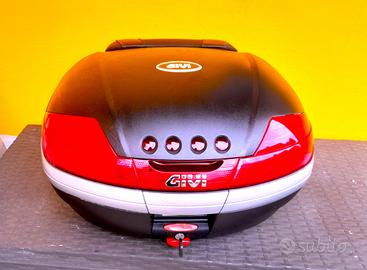 bauletto givi 50 lt con schienale e piastra monoke