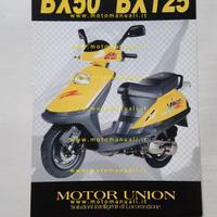 Motor Union BX 50 - BX 125 depliant scooter origin