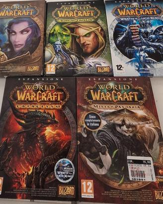 lotto World of Warcraft + varie espansioni 