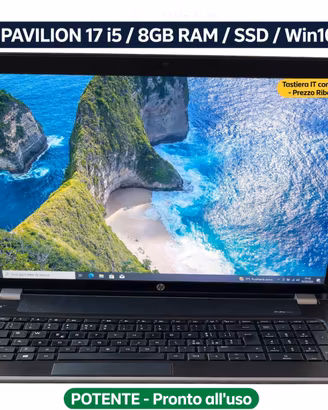 HP Pavilion 17" i5-3230M 8GB SSD 120GB Win10 Pro A