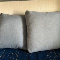 Coppia di cuscini azzurro polvere