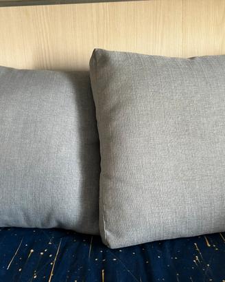 Coppia di cuscini azzurro polvere