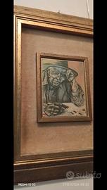 : Quadro d'Autore Numerato - Ritratto di Anziano -