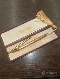 Penna lalex e matita laminato oro con astuccio ori