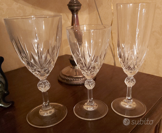 Servizio bicchieri cristallo completo da 12
