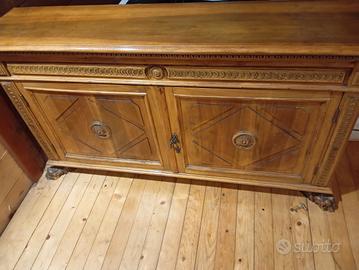 mobile zampa di leone  in noce